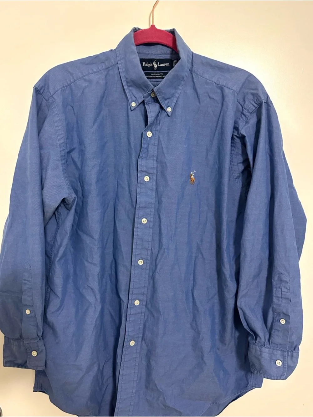 Ralph Lauren - Blue Yarmouth Oxford Button Down Shirt - Men’s Sm. - 100% Cotton - Picture 2 of 7